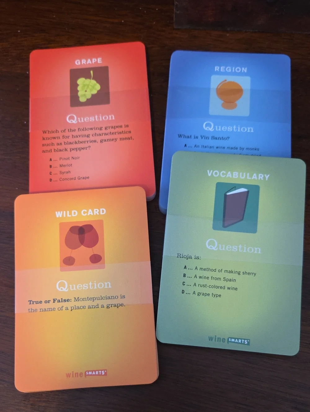 WINE SMARTS by SmartsCo. Card Game